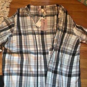 Philosophy plaid shirt NWT